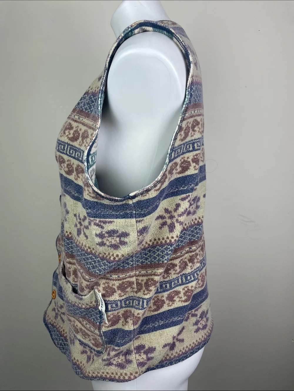 Vintage Arizona Jean Co Reversible Vest Button Front - Picture 13 of 16